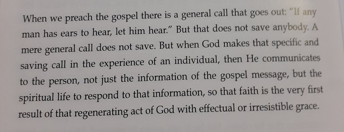 weecalvin1509's tweet photo. Dr. Alan Cairns on faith being the fruit of regeneration. From his excellent gospel booklet: "The Gospel of Salvation." #EffectualCall #Calvinism #oldpaths https://t.co/Qv83sMpVLt