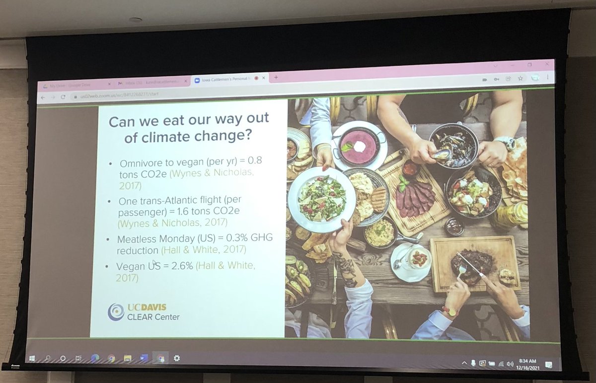 IAcattlemen's tweet photo. Mitloehner: Can we eat our way out of climate change? No way.

Meatless Monday isn’t an effective tool to reduce greenhouse gases. https://t.co/n8QXvJvBIo