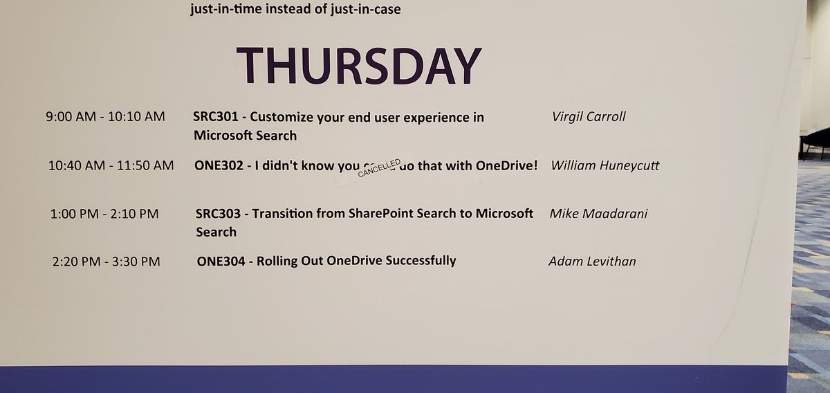 Stay @365EduCon to talk <a href="/onedrive/">OneDrive</a> #deployment
2:20 202b
Updated slides from @cgrizz5 <a href="/lindydonna/">Donna Malayeri comma PhD</a> #Microsoft