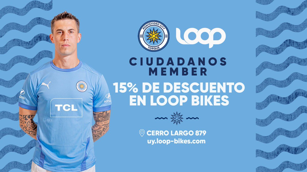 ¡Atención 𝗖𝗜𝗨𝗗𝗔𝗗𝗔𝗡𝗢 𝗠𝗘𝗠𝗕𝗘𝗥! 

Bienvenido @loopbikes_uy 👋👋👋

Presentando tu carnet en <a href="/Loop_Bikes/">LoopBikes</a> •Cerro Largo 879• o comprando a través de la web 👉🏻 uy.loop-bikes.com 👉🏻
tenes un 1️⃣5️⃣ % de descuento en tu próxima Bici Eléctrica 🚲 ♻️🔋