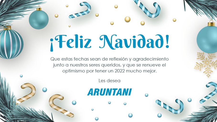 Desde #Aruntani les deseamos una #FelizNavidad.🎄
Recordemos que cuidar de nosotros, es cuidar de los demás. 👨‍👩‍👧‍👦