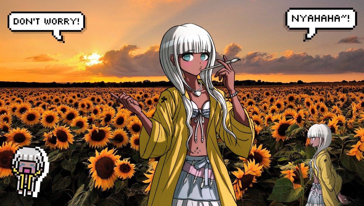 ArtistYonaga's tweet photo. "Anything in particular you want Angie to say?" https://t.co/qn3wuPPRuY