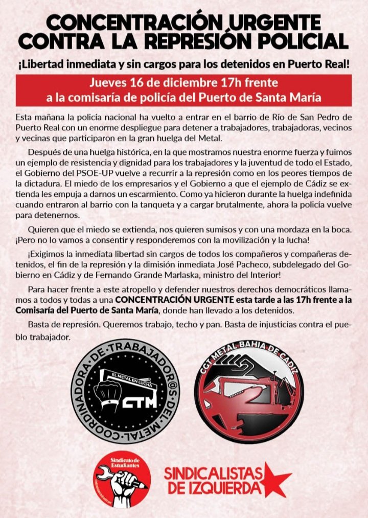 No vamos a dar un paso atrás. Nos tendrán de frente y hasta el final.