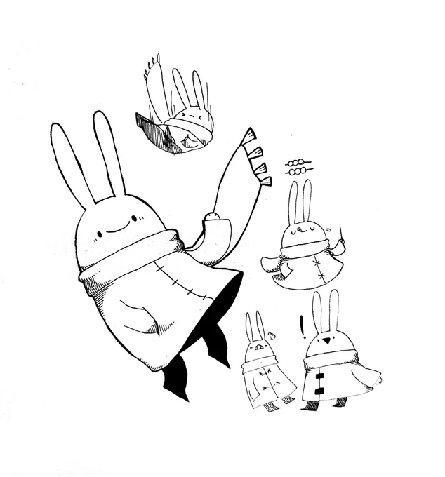 うさぎの落書き 