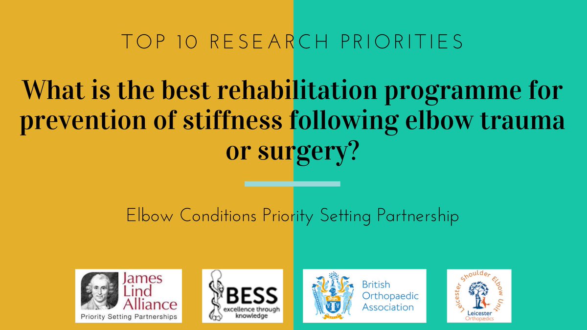 Elbow Priority Setting Partnership (@elbowpsp) on Twitter photo Top 10 Research Priorities - No.3
Prevention is always better than cure. Top 10 Research Priorities - No.3
Prevention is always better than cure.