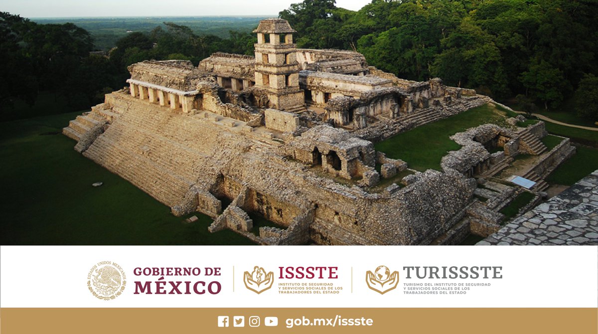 TurismoISSSTE's tweet photo. Ven a conocer con #TURISSSTE una de las zonas arqueológicas más importantes de #México. Palenque fue junto con Tikal y Calakmul una de las ciudades más poderosas del Clásico Maya, sede de Pakal, cuya tumba fue descubierta en 1952. https://t.co/LgEoSG9iDT