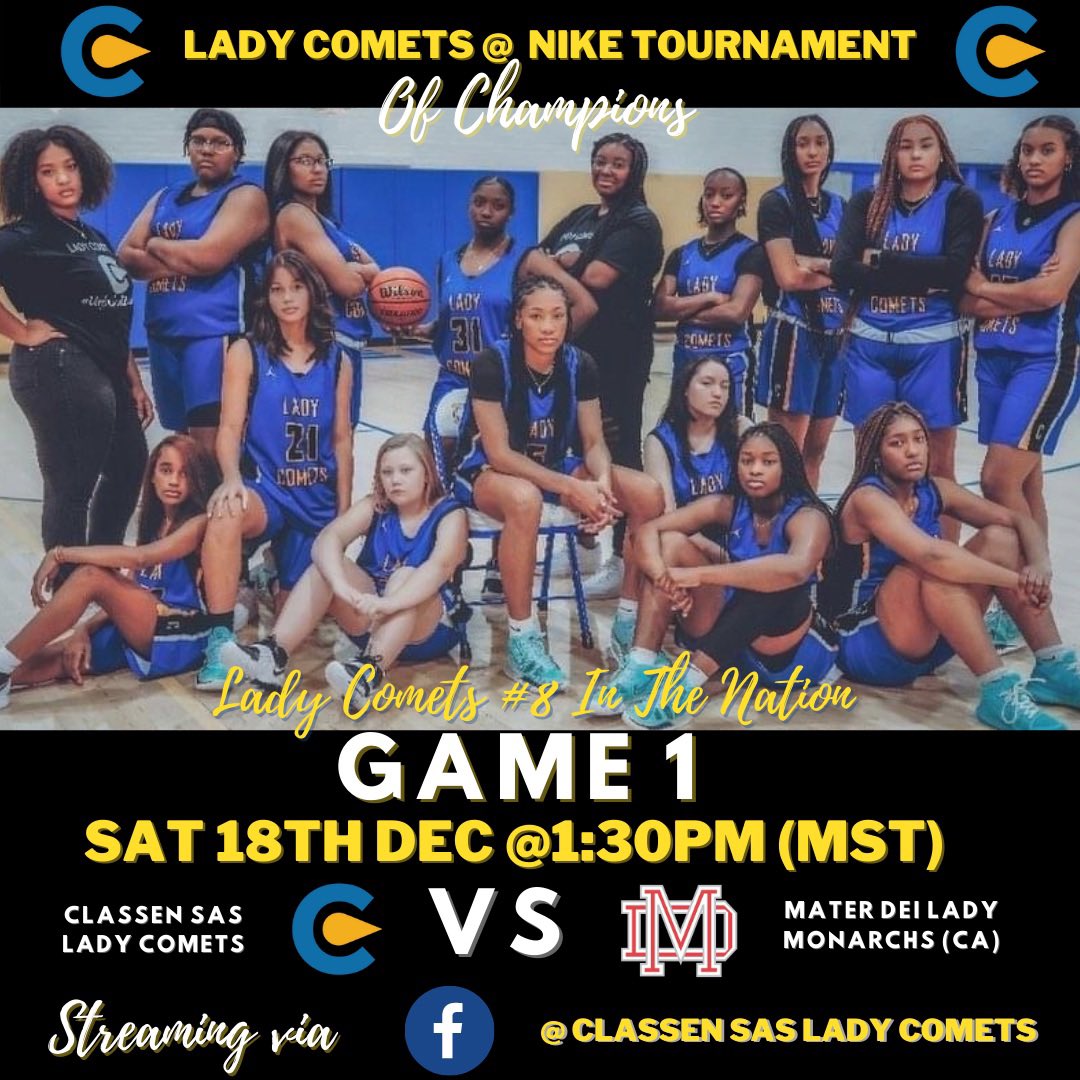 HoopVick's tweet photo. #8 Maxpreps, #12 ESPN @CSASLadyComets the time is now ladies! Time to show the nation. Nike TOC in Phoenix starts this weekend. Best tourney in NATION
#LadyComets 
#OkPreps
@Cam_Jourdan @OKVarsityScores @PassThaBallLive @SheGotGame7 @espnW @McDAAG @overtimewbb @MaxPreps @niketoc https://t.co/DZVPueRw5l