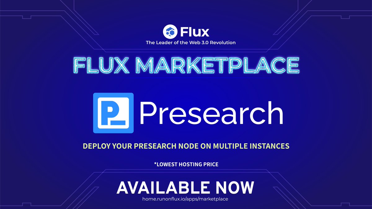 Flux I Decentralized Cloud tweet media