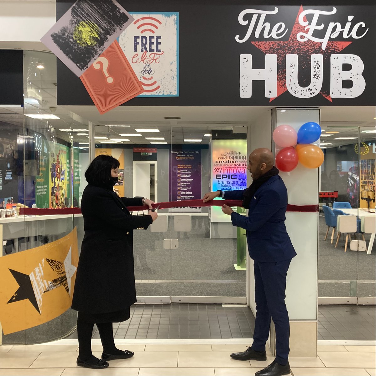 We are super excited that our dedicated space for young people to learn new skills and take part in creative and sporting activities with their friends has now OPENED! Find the <a href="/EpicDoncaster/">EPIC Doncaster</a> Hub in the West Mall. 

#Doncaster