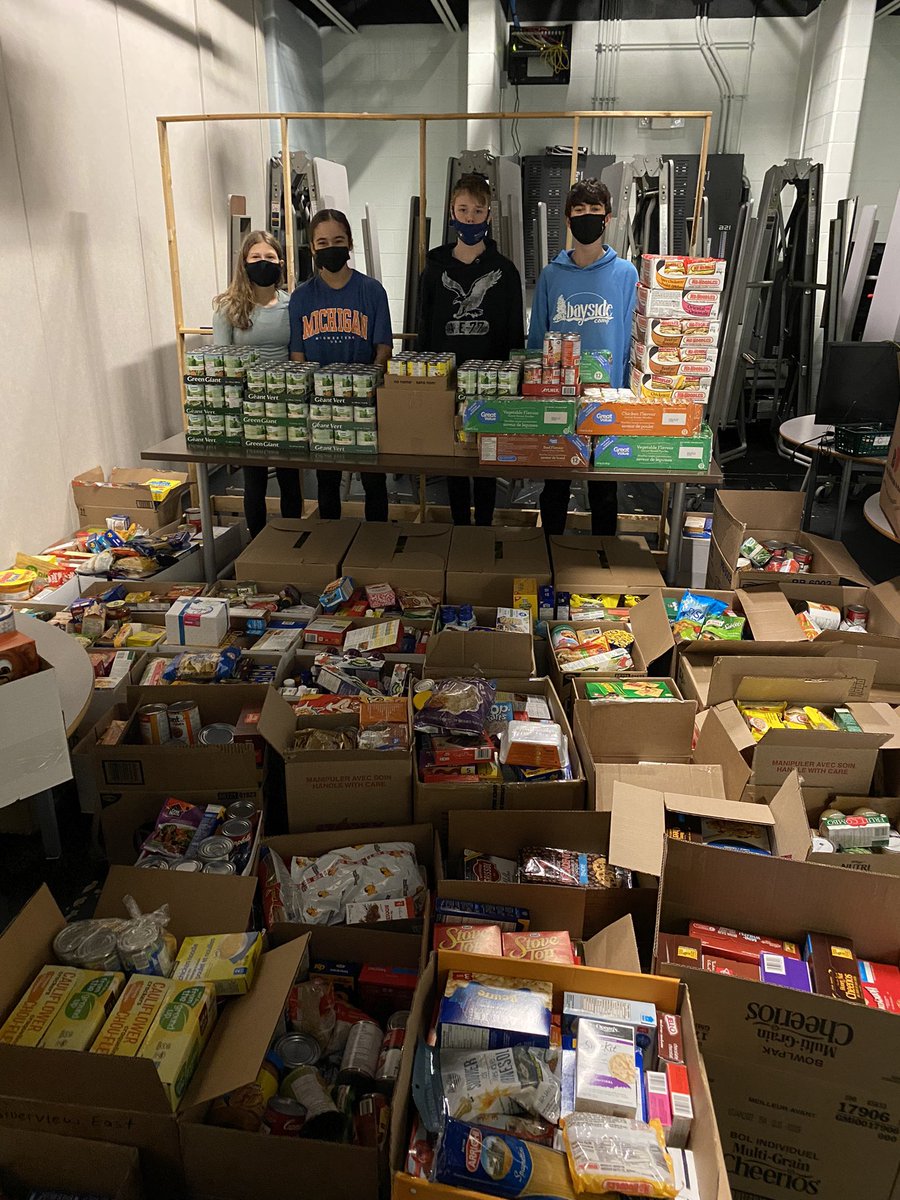 PoitrasJordan's tweet photo. Riverview East’s Student Government has been working overtime collecting food donations for @AnglophoneEast’s #FillTheBus campaign. Great work Eagles! https://t.co/agDP0xTJdN