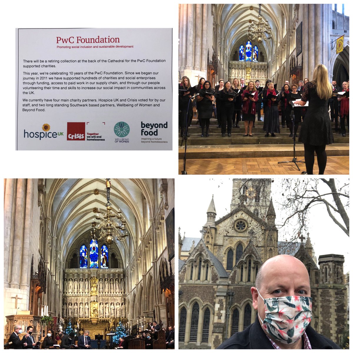 #PwCProud of everyone that made our @PwC_UK carol service @Southwarkcathed happen today including the fabulous choir @angelakynaston and the readers @KevinJDEllis @DanSchwarzmann @daniel_y_chan thanks from @crisis_uk @hospiceuk @WellbeingofWmen @beyondfooduk #PwCFoundation