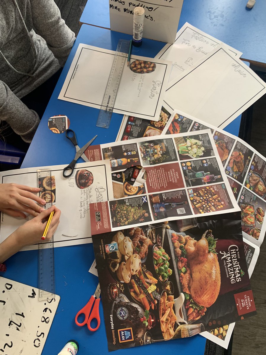 Some budgeting, addition and rounding work to organise a perfect yummy Christmas dinner. Sticking to our given budget was tricky… it all looked delicious! #BalgreenP6B 🍽🎄