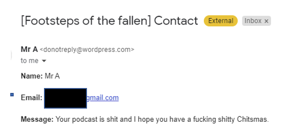 Footsteps of the fallen podcast tweet media