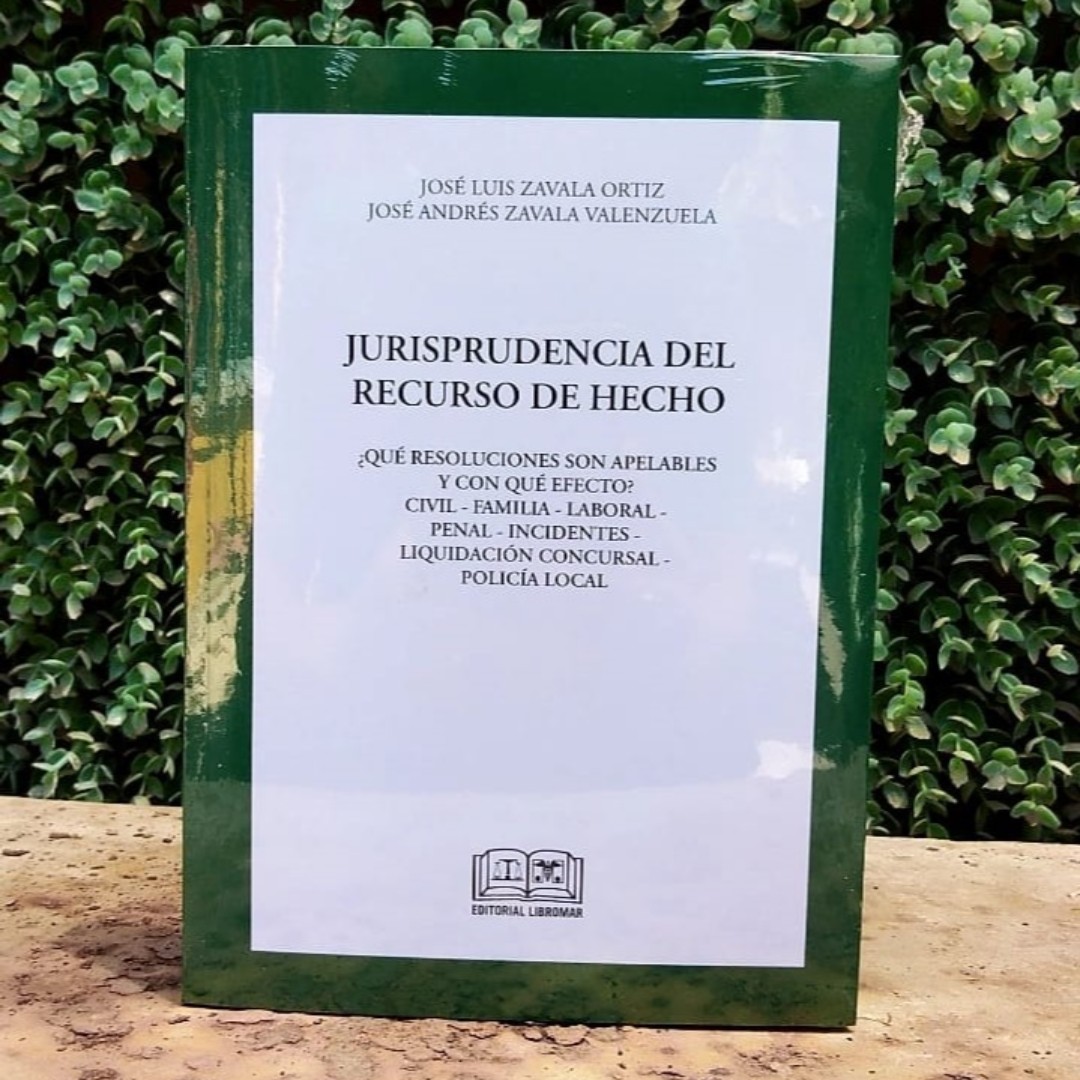Librero_cl's tweet photo. Novedad Editorial !! 📚📚

Jurisprudencia del Recurso de Hecho
¿ Qué Resoluciones son Apelables y con qué Efecto?

Ver índice  https://t.co/vEGdwJDvPm https://t.co/zuqp2qTpop