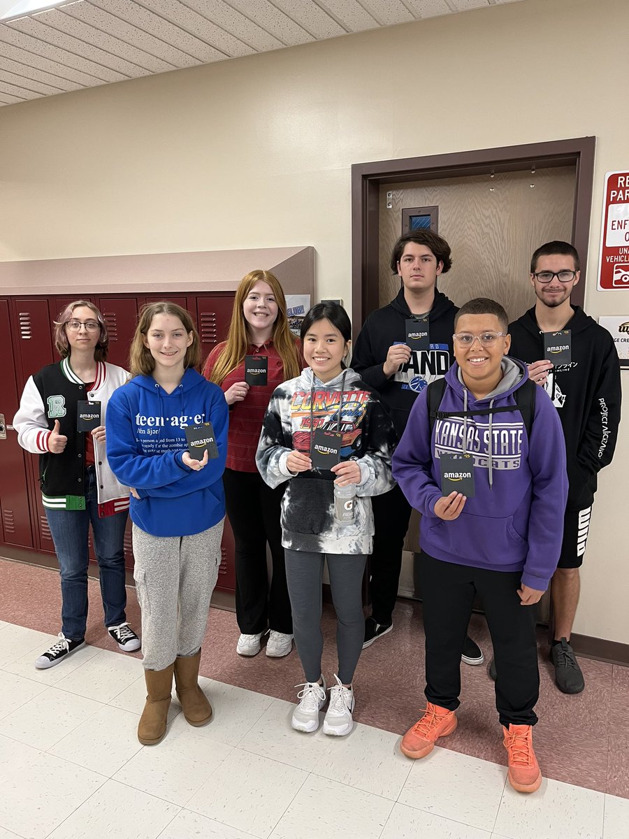 A few of our SAFE club December pledge winners! Be careful during this Christmas break and see you back on January 4!