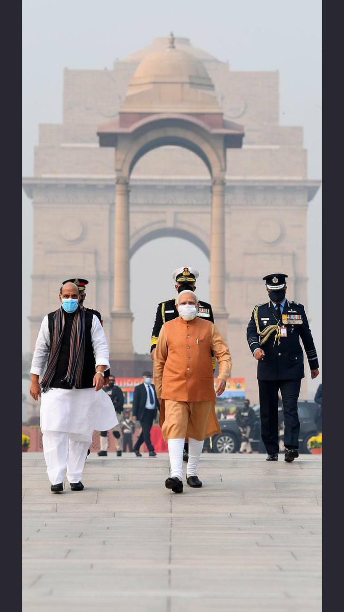 The second photo is today’s ... Missing man formation in respect of CDS Gen Bipin Rawat .