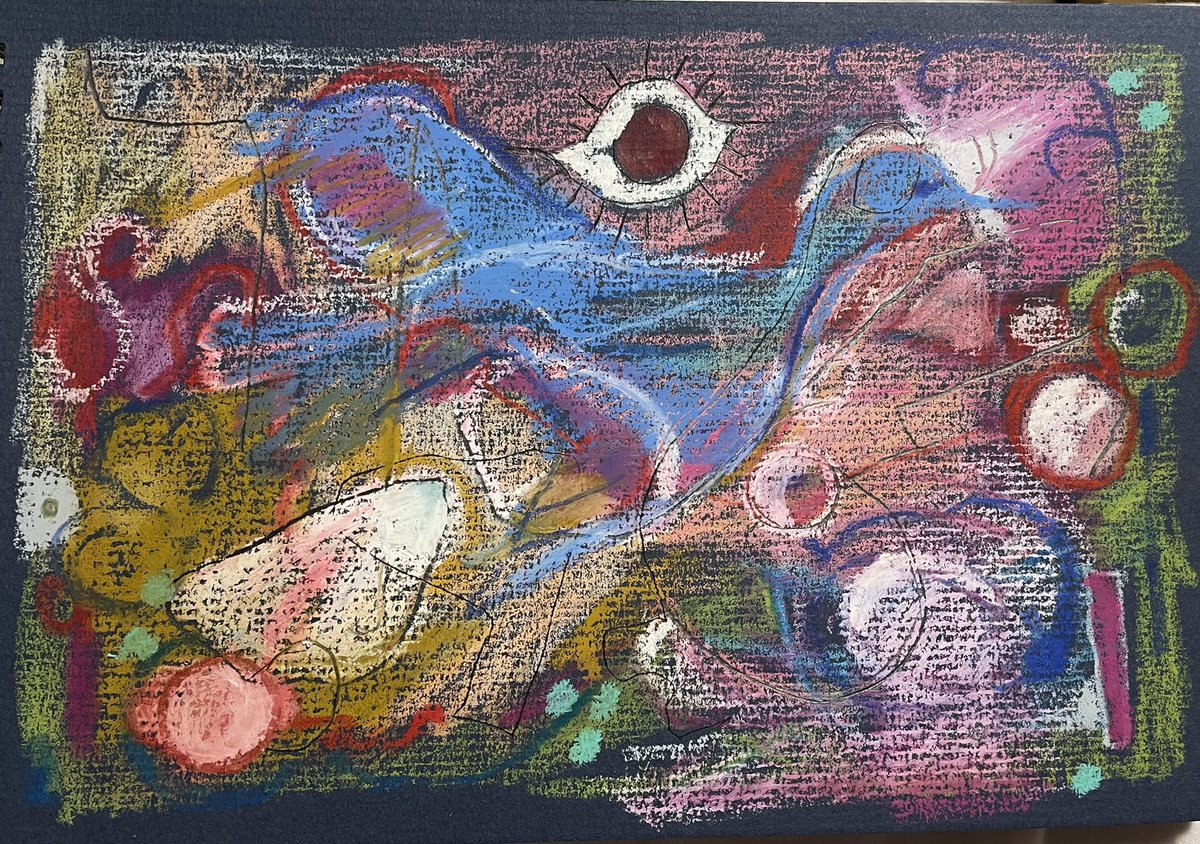 griseldamussett's tweet photo. The bird of healing. Birds understand how peace & healing work. They fly over our houses and gardens, bringing sanity. Sometimes they sing, even in the dark. #chemoart #visions https://t.co/EXCrKRqKOp