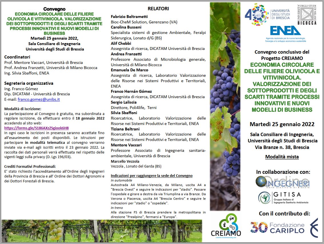 CREIAMO Project (Circular Economy) tweet media