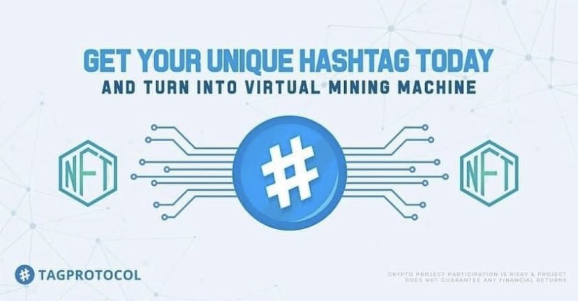 BernardMTB's tweet image. Own a hashtag as an #NFT
Let it work for you and mine TAGcoin
Refer and earn
Join the #tagarmy 
More info here: bit.ly/3hmZ9bV
#luno #takealot #ABUNDANCE