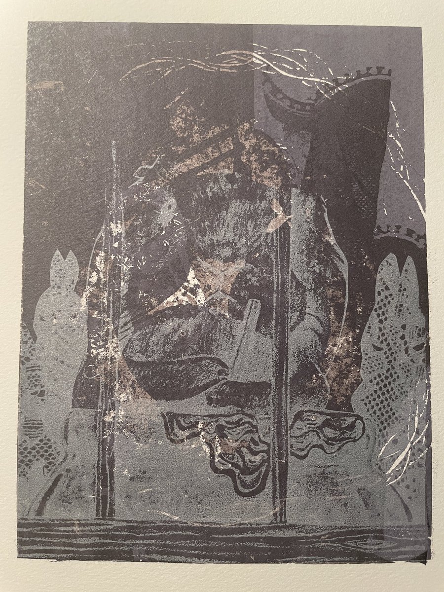 自分のリトグラフ作品をシルクの版に感光して重ねてみました。
3版だけど色を変えてたくさん試作しました。写真を加工したものを重ねたのが最初は見たかったけど全部自分の作品で重ねたいと思って今日は3つの作品で試しました。次回は線の版を作って重ねてみたいと思います。

https://t.co/pPz3v6HUtM 