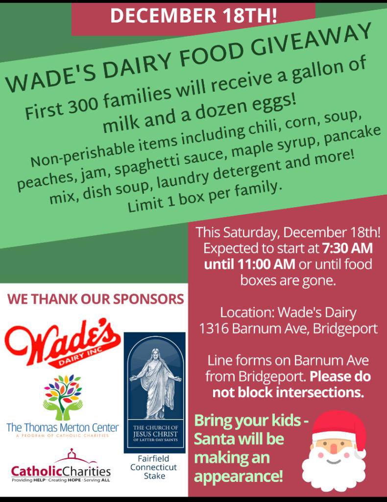 CRI_IncCT's tweet photo. @wadesdairyinc - food giveaway! https://t.co/WbgMNpjIhh