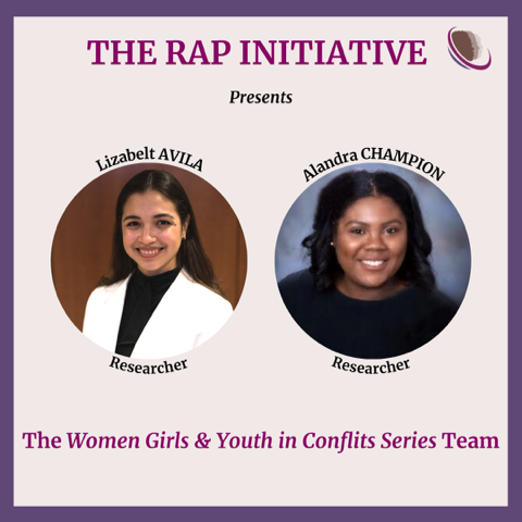 The Women, Girls &amp; Youth in Conflict Series explores the ways specific groups are affected by conflict and the role race and racism play in volatile settings from an intersectional perspective.