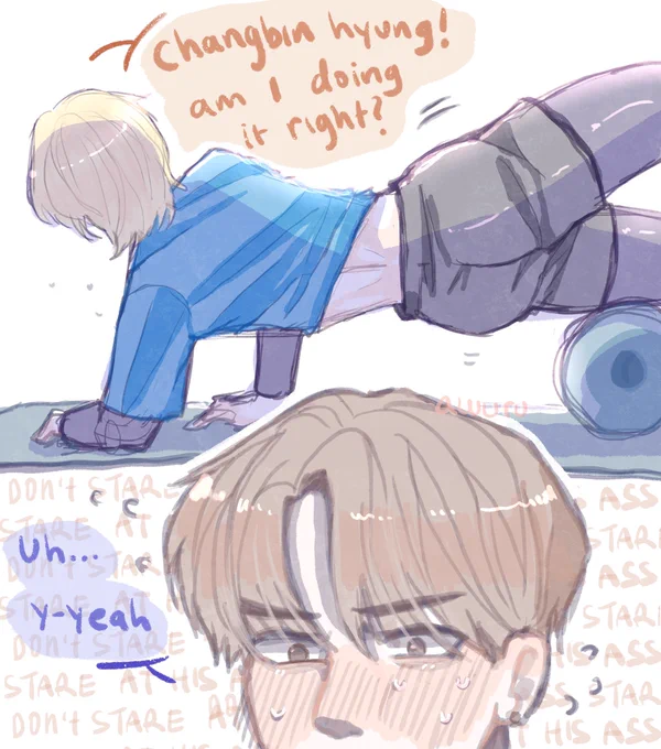 Yoga with your homies

#Straykidsfanart #StrayKids #changlix 