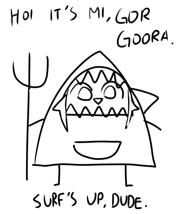 That one haha funny shark
#gawrt 