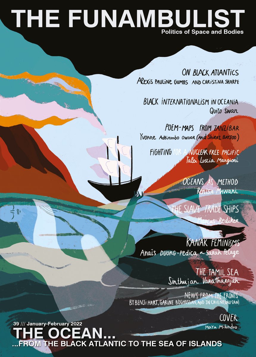 TheFunambulist_'s tweet photo. Pre-order our new issue "The Ocean… From the Black Atlantic to the Sea of Islands" (Jan–Feb 2022), which charts a gripping Political History of the Ocean, from Black Internationalism to the fight against nuclear colonialism.

Official Release: Jan 4

1/2

https://t.co/EP3EsBgJMP https://t.co/HvUIDAY2FD