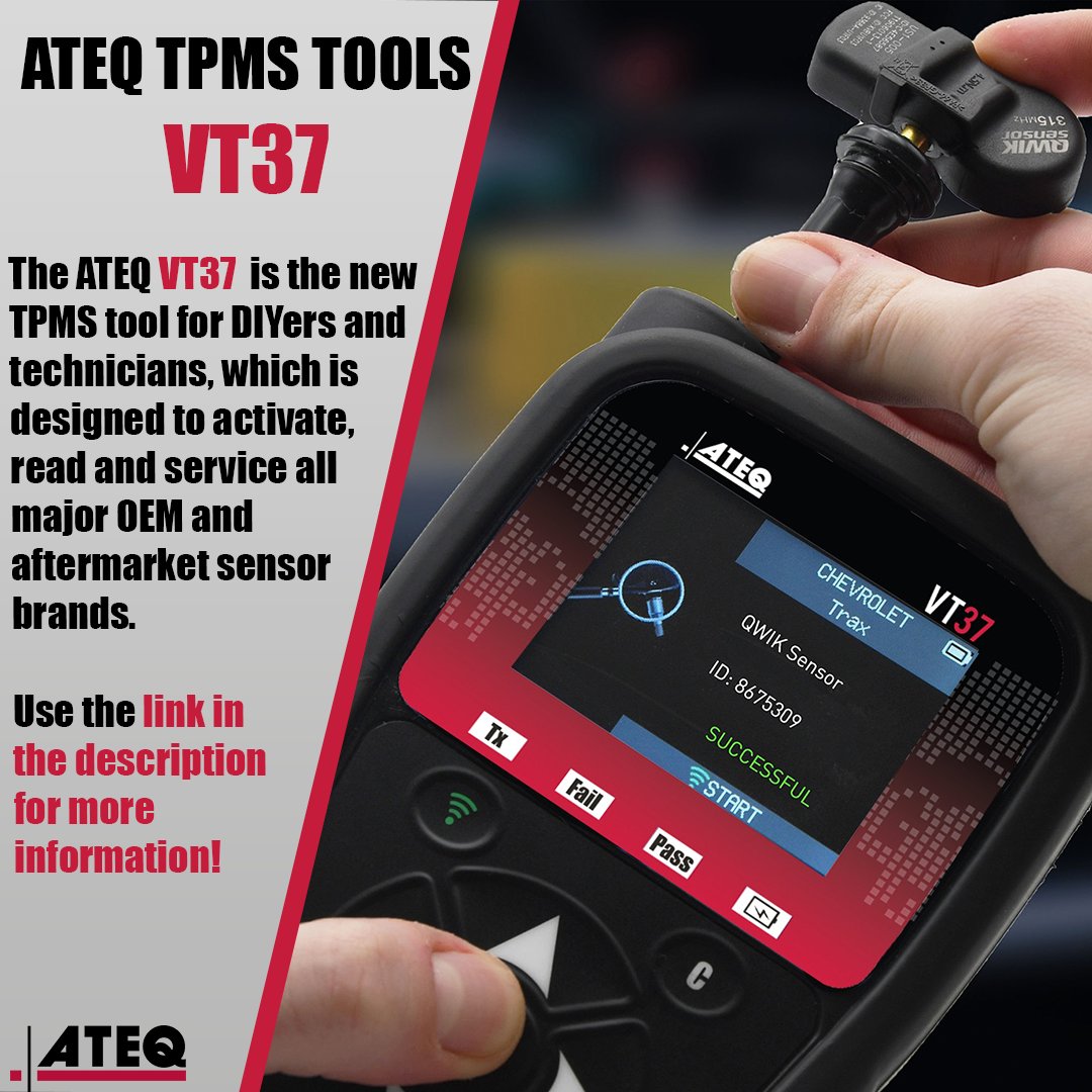 🚨VT37 features &amp; benefits🚨

✅Easy-to-read display,
✅ User-friendly navigation and command buttons
✅  Frequent Live Sensor updates 

Learn more about how the VT37 can work for you👉zcu.io/UuFu 

#ATEQ #VT37 #TPMS #Technician