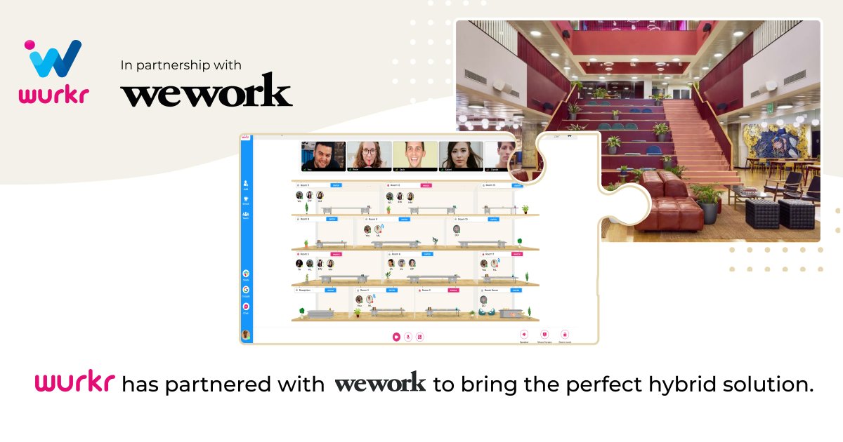 WeAreWurkr's tweet photo. Wurkr is excited to announce partnership with #WeWorkIndia. This means hassle-free and spontaneous collaborations with teams across geographies.
Claim your free 30 day trial with Wurkr by signing up here: https://t.co/78hyiCx0tL
#WorkingTogetherfromAnywhere https://t.co/JcabQMCQ1L
