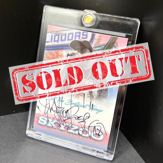 That was fast indeed. Much love to everyone who copped the limited 100 piece run of the #ATBT trading card via my new company <a href="/rapper_cards/">Rapper Cards</a>. Thanks to you all. More cards from more artists are on the way soon👌🏽 #rappercards