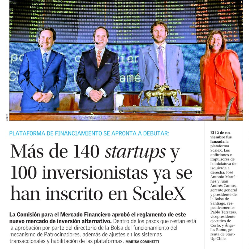#ScaleX ya cuenta con la aprobación de la CMF que le permitirá poder entrar en funcionamiento el primer trimestre del próximo año. 🎉

👉 Conoce más sobre esta iniciativa de @bolsadesantiago y @corfo en scalex.cl

🗞️ Lee la nota acá: portal.nexnews.cl/showN?valor=ic…