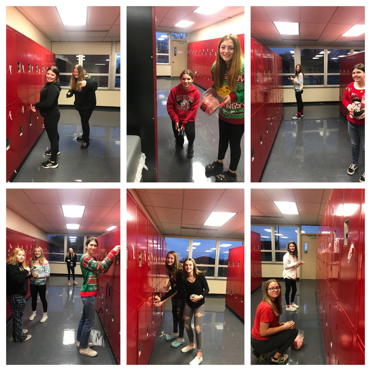 Some lil elves candy cane bombing the lockers at NRMS!!
<a href="/NRMiddleSchool/">Court Lilly</a> <a href="/NREVSD/">New Richmond EVSD</a>