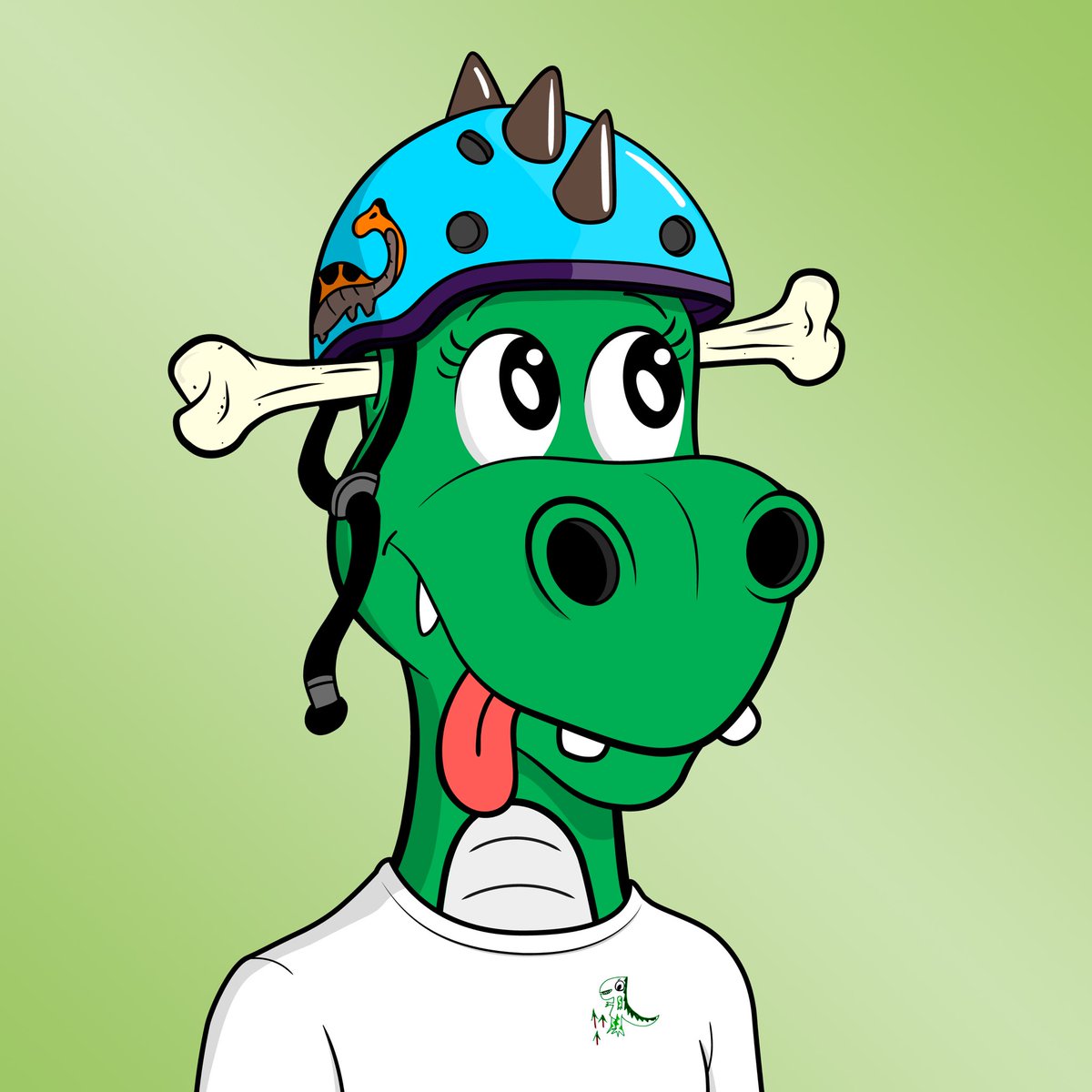 Paddock2Pitlane's tweet photo. @DapperDinoNFT So many great traits, but the @veefriends shirt has to be my favourite. Got into NFT’s and @DapperDinoNFT because of @garyvee. So grateful. #SaveTheDinos #25DaysofDinos https://t.co/WH6VkVxnMC