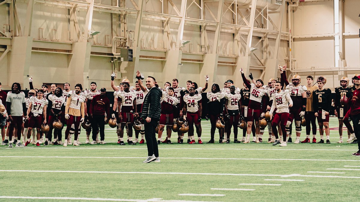 BCFootball's tweet photo. How BC's highest-ranked recruiting class came together... @BCDanRubin takes a look coming out of coach Hafley's press conference.

📝➡️ https://t.co/N8E4aJhYkA https://t.co/gaJTg2id2E