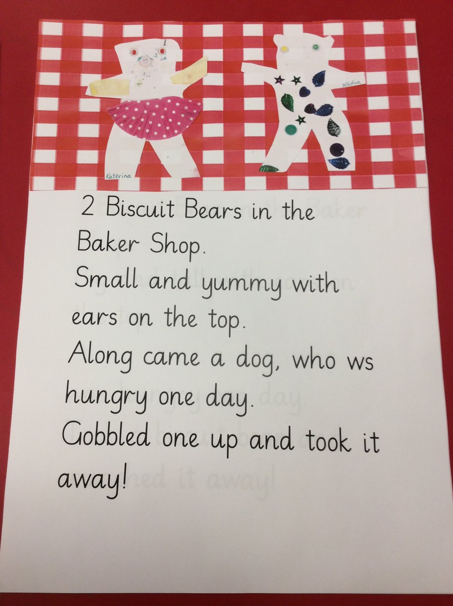 ronaldrosssw19's tweet photo. The Nursery children have been reading Biscuit Bear by #minigrey The Class designed our own biscuit bears, ready to attend a circus! We have created our own song around one we know. Can you guess which song we have re-written? https://t.co/ihAXvocjjj