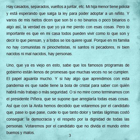 pobrecabra's tweet photo. #paranovolveralos80 
Una Carta de Juan Herrera a Gabriel Boric (1/2)
Yo no estoy llorando!!! https://t.co/3G2TK1Tfgp