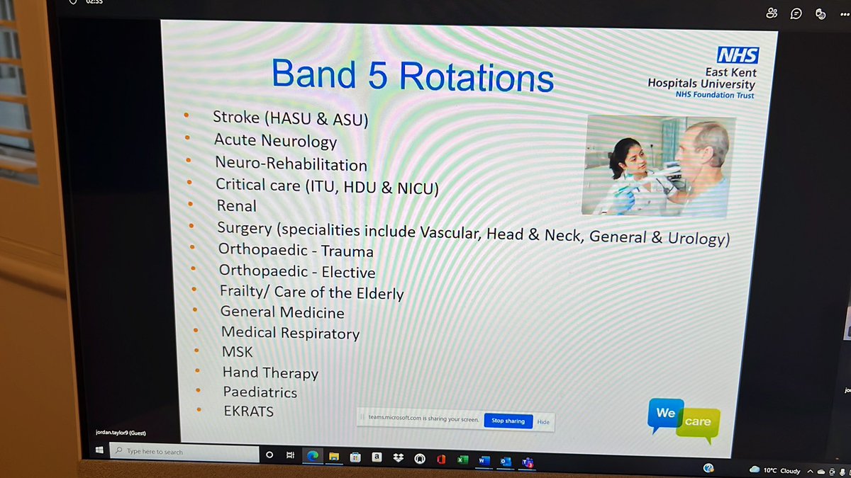 Lovely to be joined by <a href="/LivvyHj/">Livvy Jones</a> @JjordanTtaylor from <a href="/EKHUFT/">East Kent Hospitals</a> talking to our final year students about why East Kent is the place to work! <a href="/UoBriPhysioSoc/">Brighton Student Union Physiotherapy Society</a> <a href="/BrightPhysios/">UoB Physiotherapy</a> <a href="/HallRshall5/">Sally Hall</a> <a href="/ClaireCasarotto/">Claire Casarotto</a>