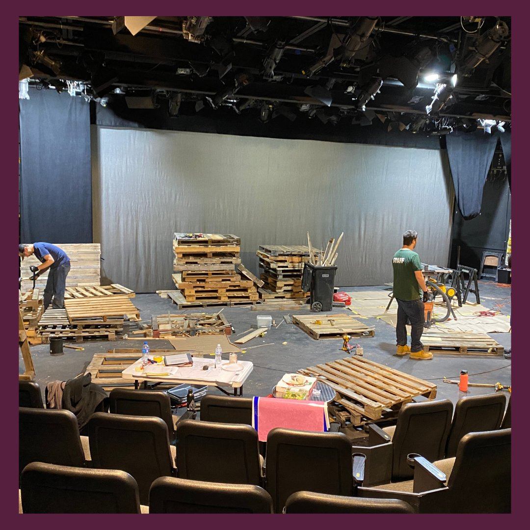 actofct's tweet photo. Construction is underway - this large pile of pallets is being transformed into our Nickel Mines set. Our dedicated crew is working hard to get our stage ready for rehearsals in January! 

#ACTofCT #RidgefieldCT #NickelMines #BroadwayInYourBackyard #MusicalTheatre https://t.co/oNv036u7JY