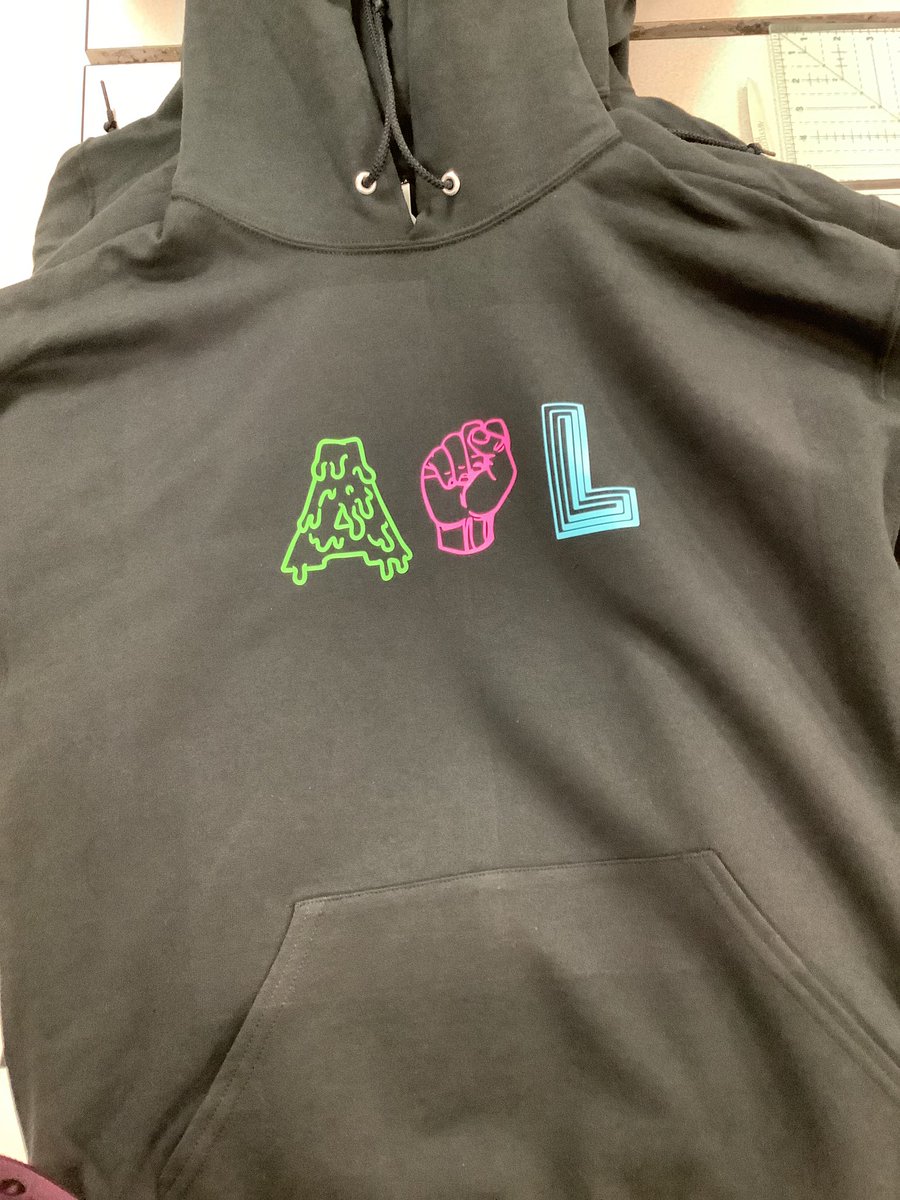Pressing our ASL hoodies! Contact EHS AMPED on Gmail if you want to place an order👕