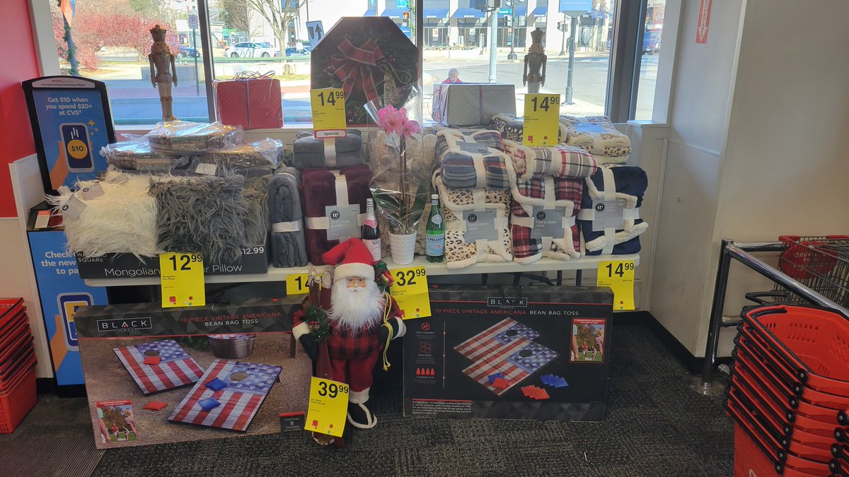 Absolutely excellent stop for your final  holiday items:
 ☆Xmas lights to set the mood.
☆Box or single card to express yourself. 
☆ box of chocolate for special ones.
☆ALL special items from cologne to toys!!
Our is equipped to help with gift ideas.
#D3brandhealthy#cvshealth