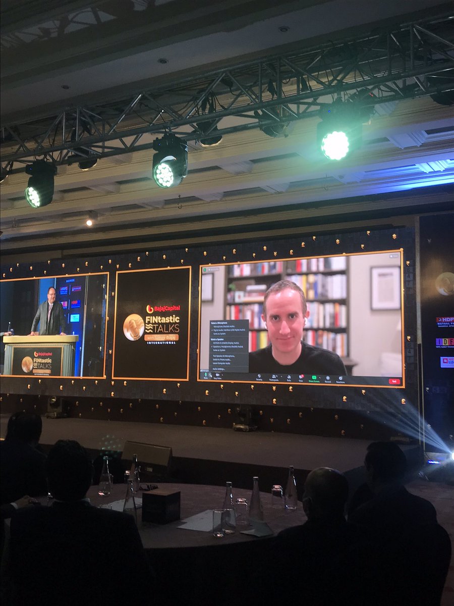 ChahatAbrol's tweet photo. @morganhousel live with @bajajsanjiv for @mybajajcapital FINtastic Talks from Hyatt Regency, Delhi 
Catch it live now: https://t.co/dStEyC3NIs https://t.co/EviUs0IwQt