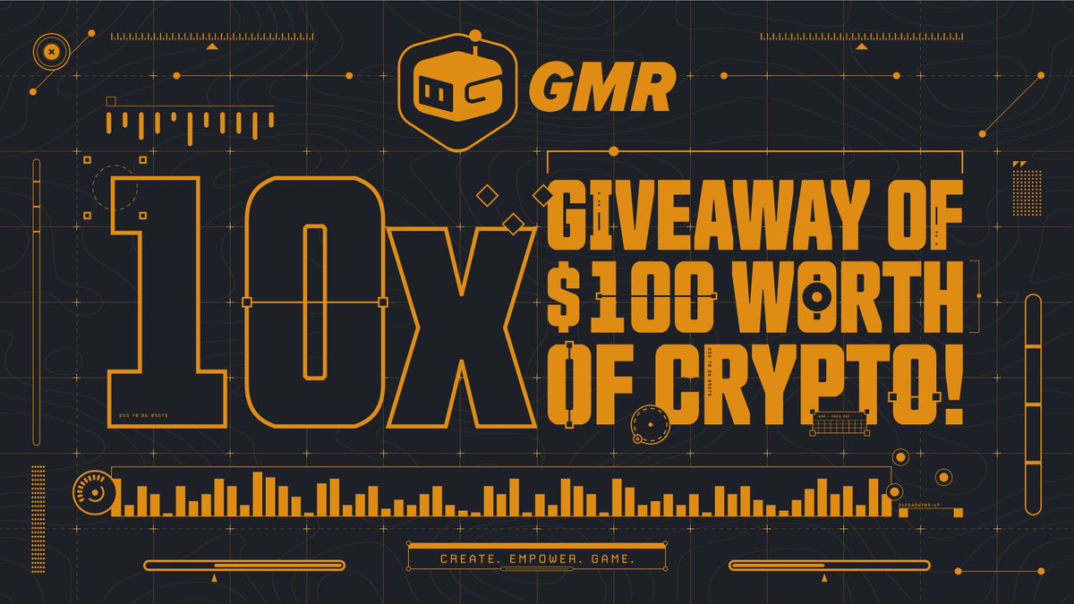 $GMR GIVEAWAY 🚨  
 
10 winners, $100 worth of #GMR to each! 
 
🔁 Retweet 
🌟 Follow <a href="/GMRCenter/">GMR</a> 
🗯️ Reply #FestivalOfGaming 
👉 Sign up at gmr.site/join 
 
Enter here 👇 Entries close 12/23 at 11:59pm ET 
gmr.site/fog

#CreateEmpowerGame | #BSC | #Giveaway