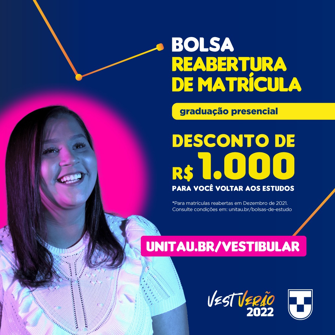 csonlineunitau's tweet photo. Olha só que oportunidade bacana para você voltar ao curso superior!
Corre! Aproveita! https://t.co/hVnkwjH7YD