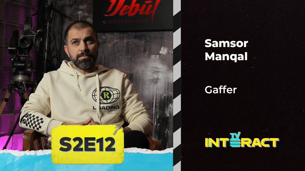 debutfilms's tweet photo. Ölkəmizdə kino sektorunda işıq üzrə hamının tanıdığı bir mütəxəssis var: Samsor Manqal. Samsor bizə kinoya işıq necə gəlib, necə istifadə etmək lazımdır hamısını danışdı. 

INTERACT TV S2E12 Gaffer sənətinə həsr edildi. İşıqları söndürün, motor!

🔎 https://t.co/lTKCT2G4Gu https://t.co/GzVRwniXPW