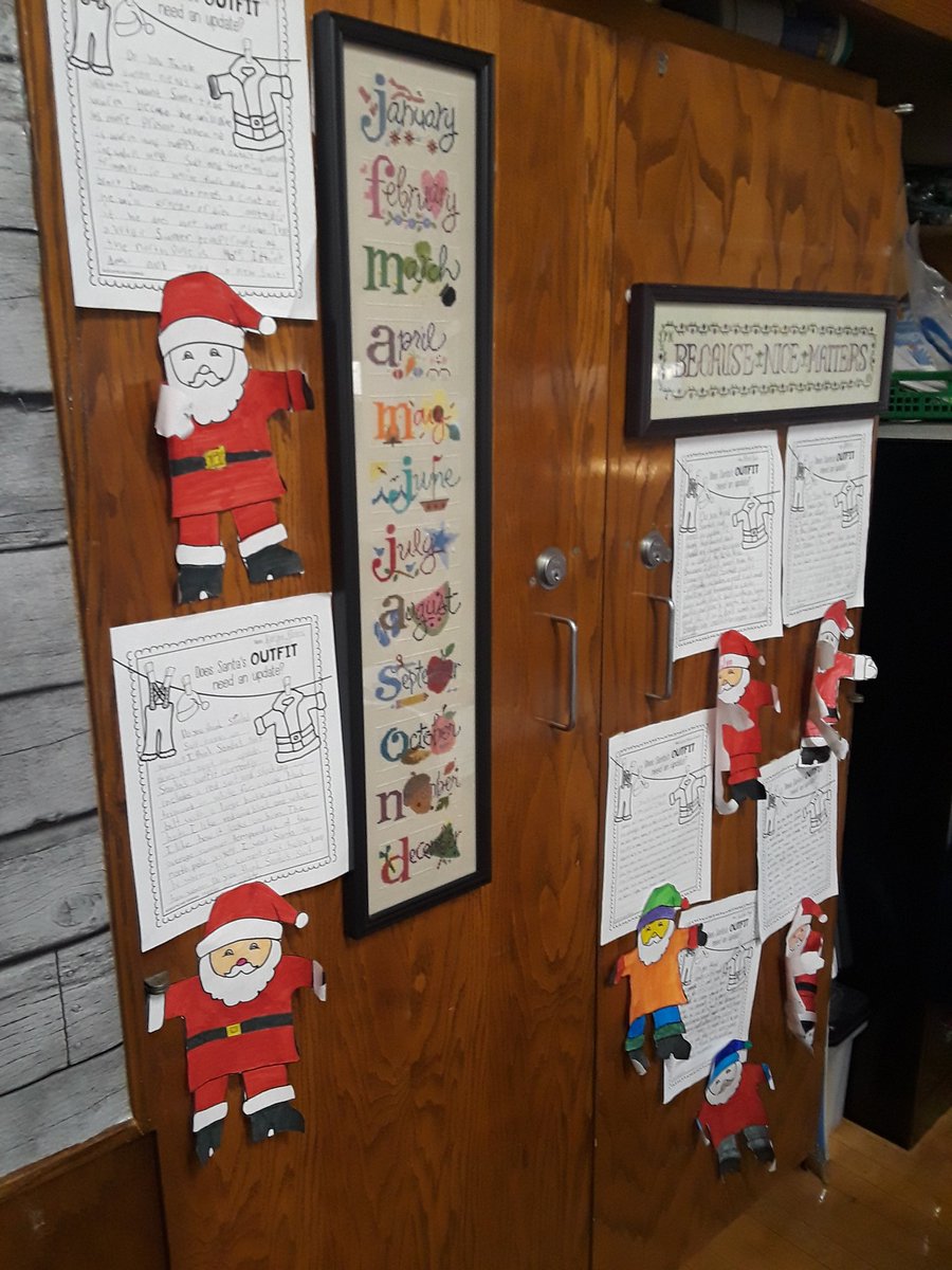 kkonecny13's tweet image. #KonecnysScholars spent time reading facts about Santa's suit then wrote opinion paragraph,"Does Santa's Suit Need an Upgrade?" with supporting facts. We then did philosophical chairs to discuss. @IrvingElementa1 @WPSAVID @AVID4College #wpsproud #wpsignitelearning