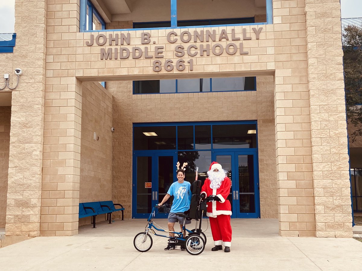 CBuentello27's tweet photo. Winners!! Our kiddos are going to have the best time with this bike we won!! @NISDConnally @NISDSpecialEd https://t.co/eohxW7JyYe