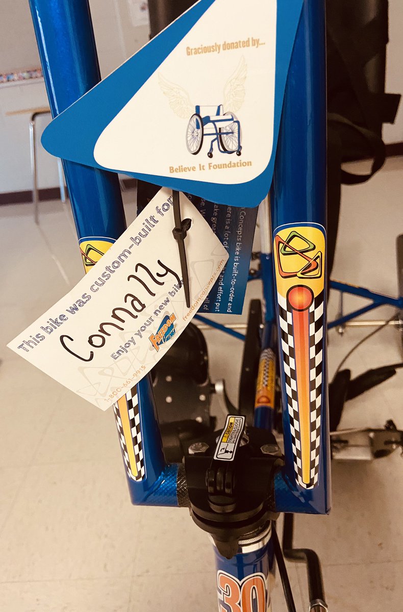 CBuentello27's tweet photo. Winners!! Our kiddos are going to have the best time with this bike we won!! @NISDConnally @NISDSpecialEd https://t.co/eohxW7JyYe