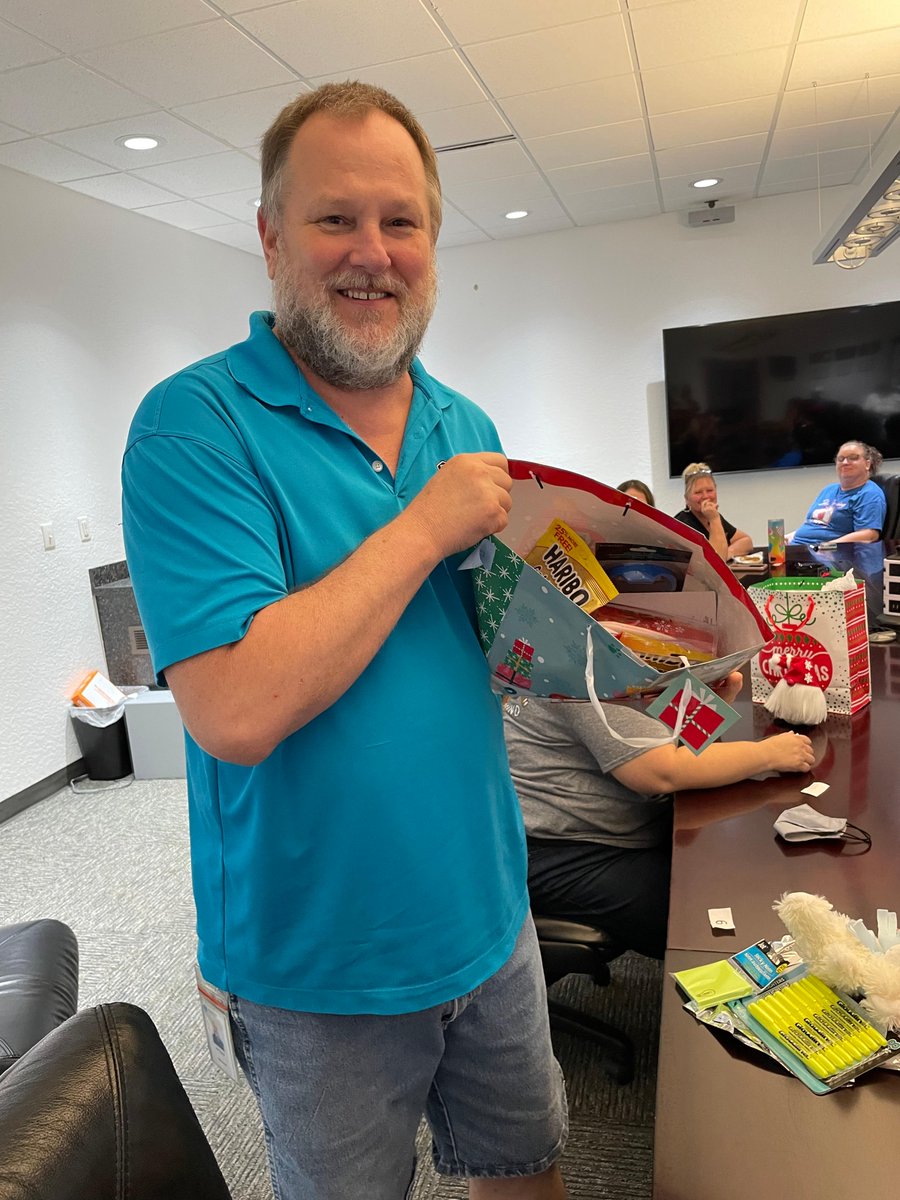 fortsol's tweet photo. White elephant gift exchange for our Florida team 🎁 We love all the festive attire!
#FortressSolutions #Fortsol #happyholidays https://t.co/Jc9NpOHgdF
